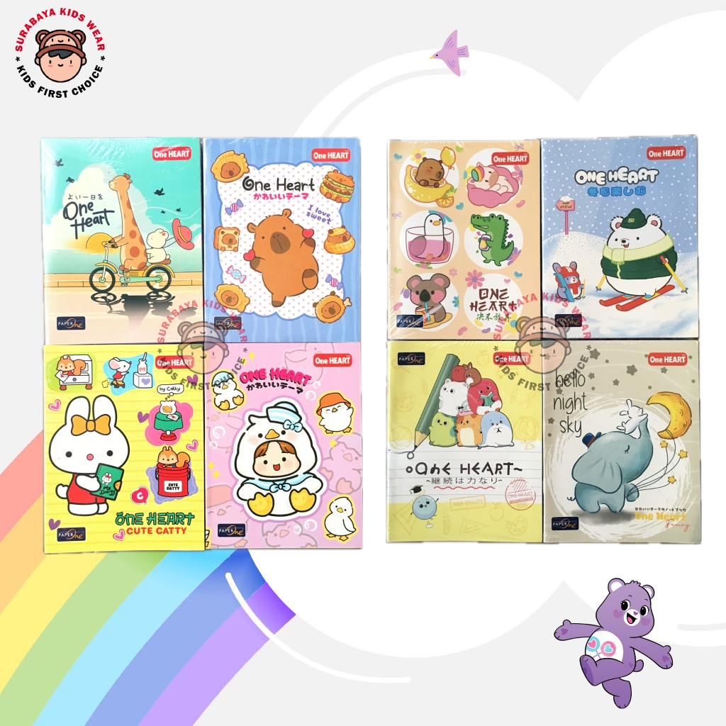 

[BACK TO SCHOOL] Buku Tulis 38 Lembar One Heart Perlengkapan Sekolah (1 Pack = 10 Pcs)