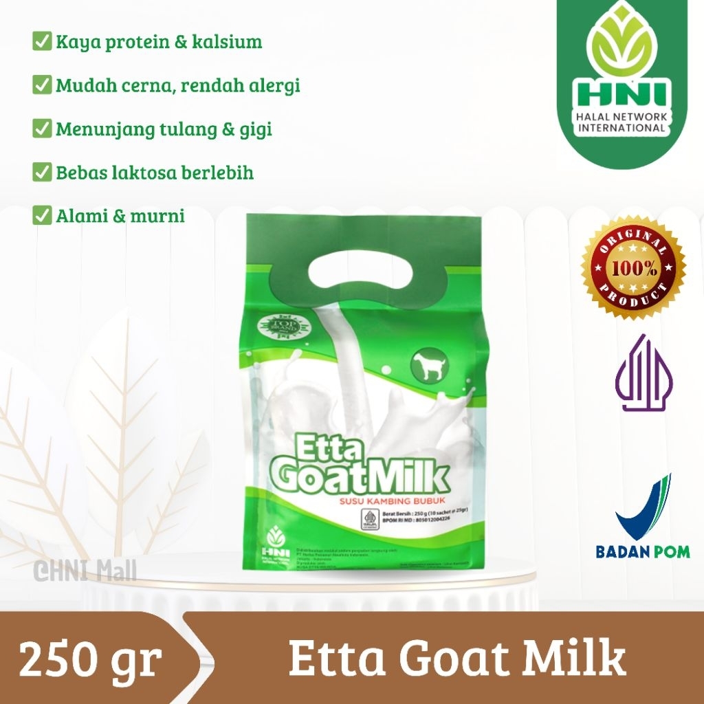 

Etta Goat Milk HNI – Susu Kambing Alami untuk Tulang & Pencernaan Sehat
