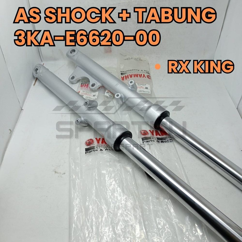[3KA-E6620-00] AS SHOCK SOK DEPAN + TABUNG ORI ASLI YAMAHA RX KING