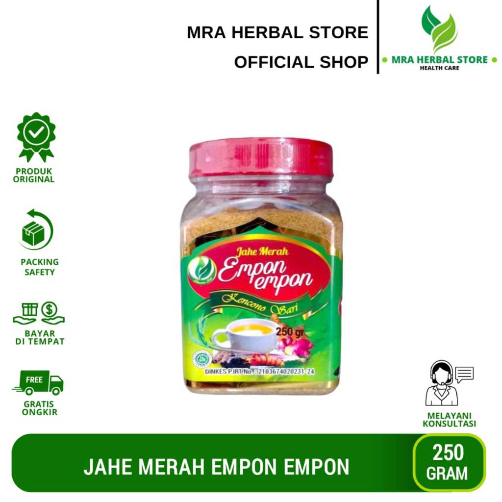 

Jahe Merah EMPON EMPON Kencono Sari 250 gr Minuman Rempah ORIGINAL