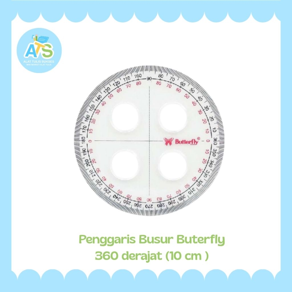 

pernggaris buterfly 360 derajat ( 10 cm )