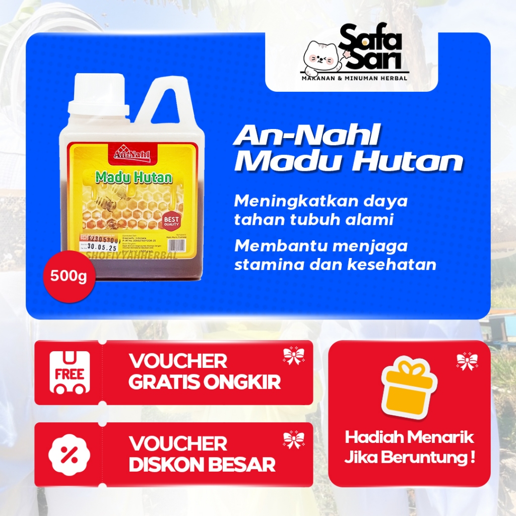

Madu Hutan An-Nahl Sehato 500 gr