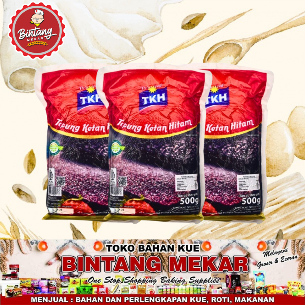 

TKH TEPUNG KETAN HITAM 500GR TERLARIS HALAL BPOM RI REAL PICT