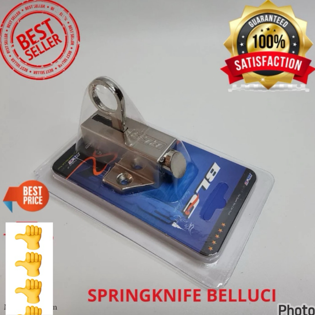 GRENDEL SPRING KNIFE BELLUCI GRENDEL JENDELA BELLUCI SUS 304 SPRING KNIFE BELLUCI JUMBO SUS 304 SPRI