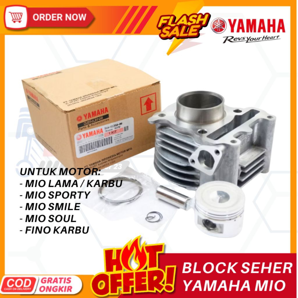 blok seher mio sporty / seher motor yamaha mio smile 5LW 5TL / buanamotor 23