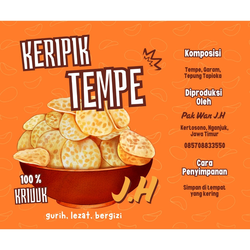 

Keripik Tempe JH Original Enak Renyah Oleh-Oleh Khas Nganjuk