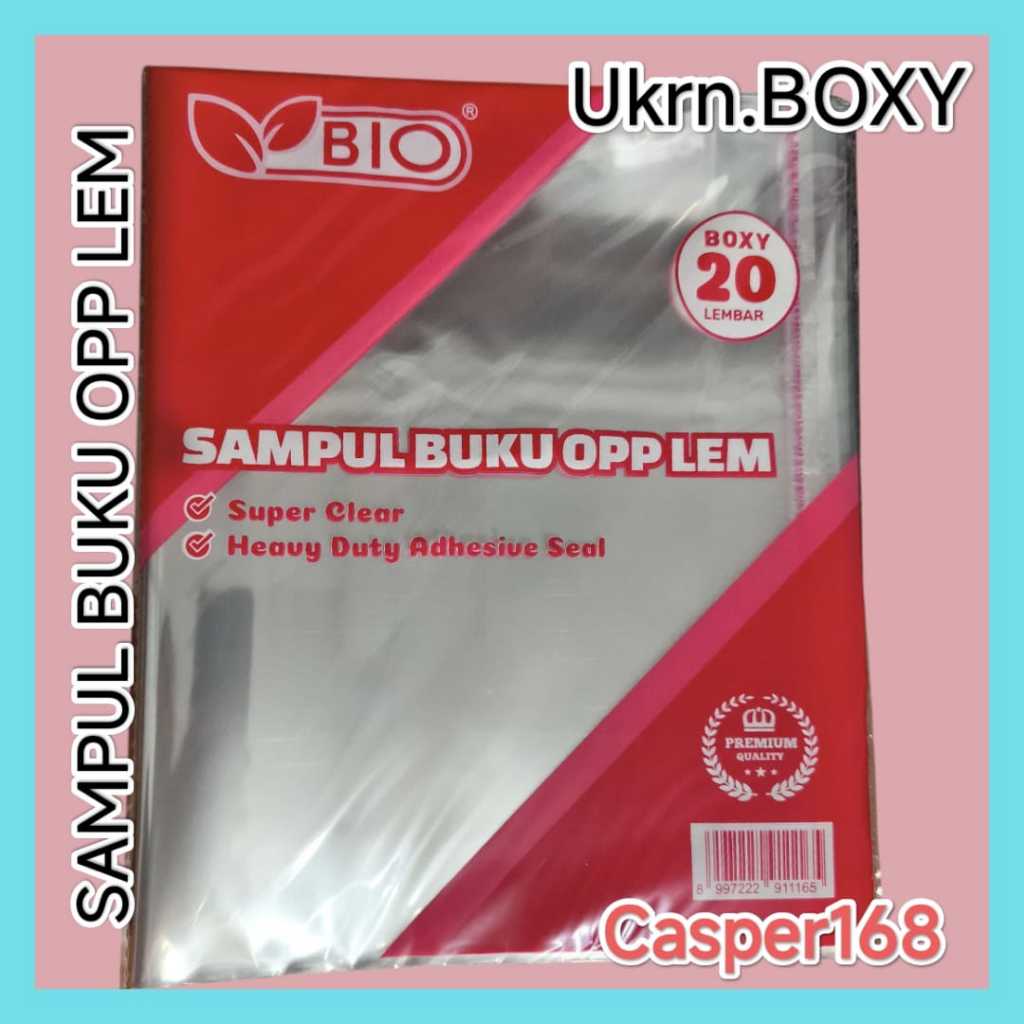 

BIO - SAMPUL BUKU OPP LEM ISI 20 LEMBAR ukrn. BOXY / CAMPUS / BIGBOS
