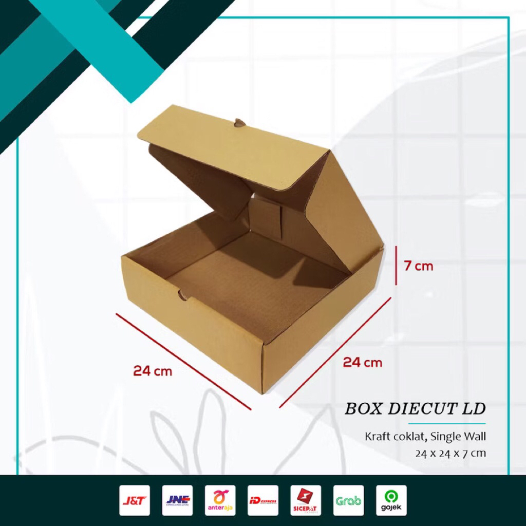 

Box Kardus 24x24x7/Box Kardus Warna 24x24x7/ Box Packing Warna 24 x 24 x 7 cm Lipatan Depan BoxKado/Souvenir/Gift
