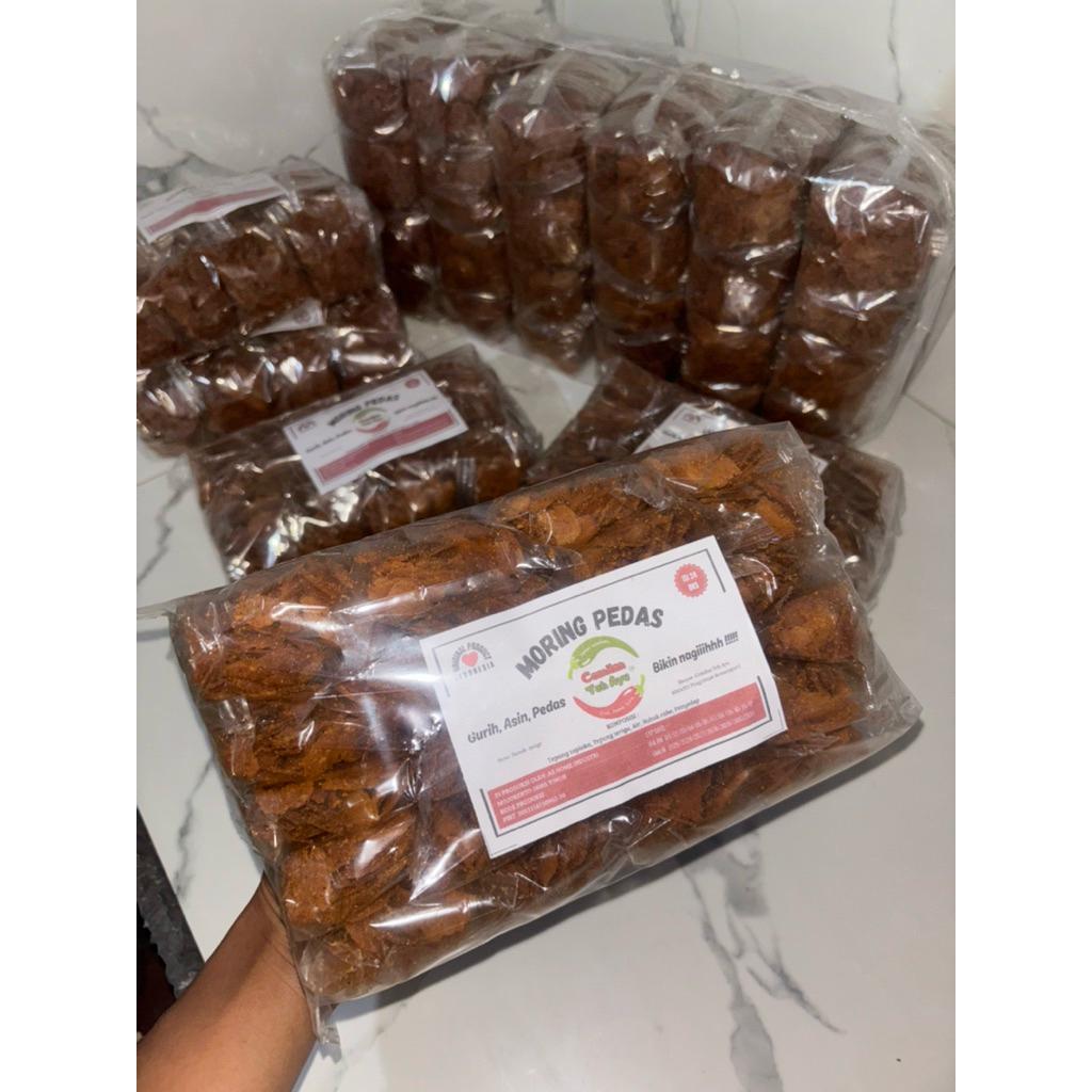 

Moring pedas isi 24pcs kemasan 25gr/pcs