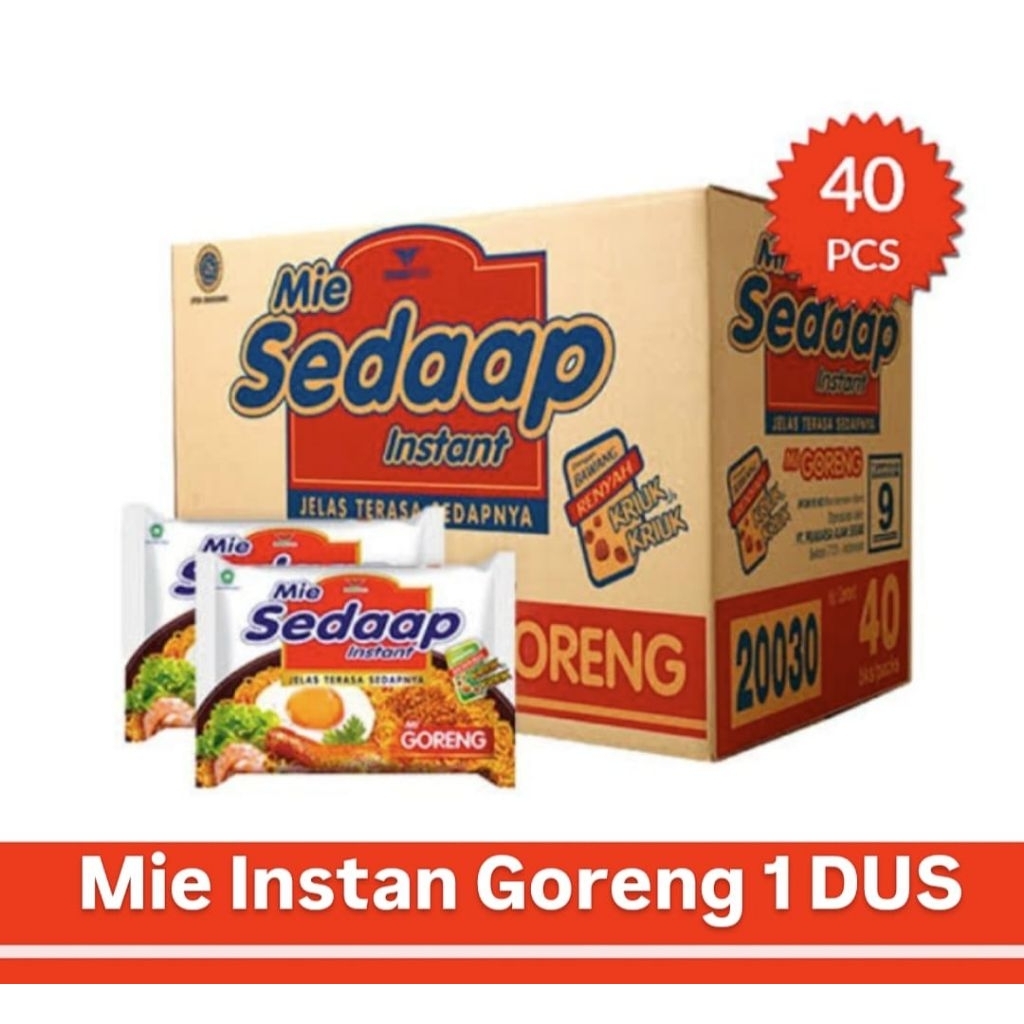 

Mie Instan Sedaap Goreng 1 DUS (isi 40 pcs)