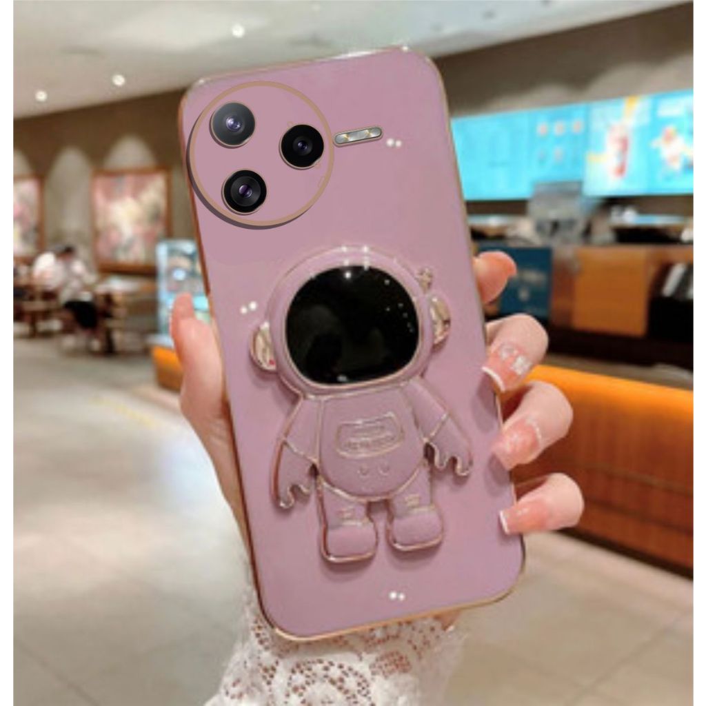 Soft Case Poco F7 Ultra | F7 5G Softcase Plating Standing Astronot