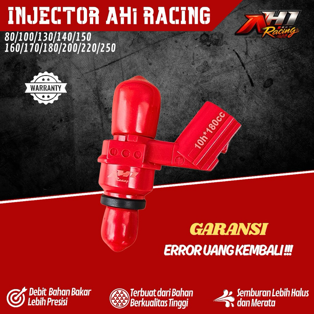 INJECTOR INJEKTOR RACING AH1 8 10 12 HOLE HONDA BEAT VARIO 110 125 150 160 GENIO PCX ADV SONIC CB150