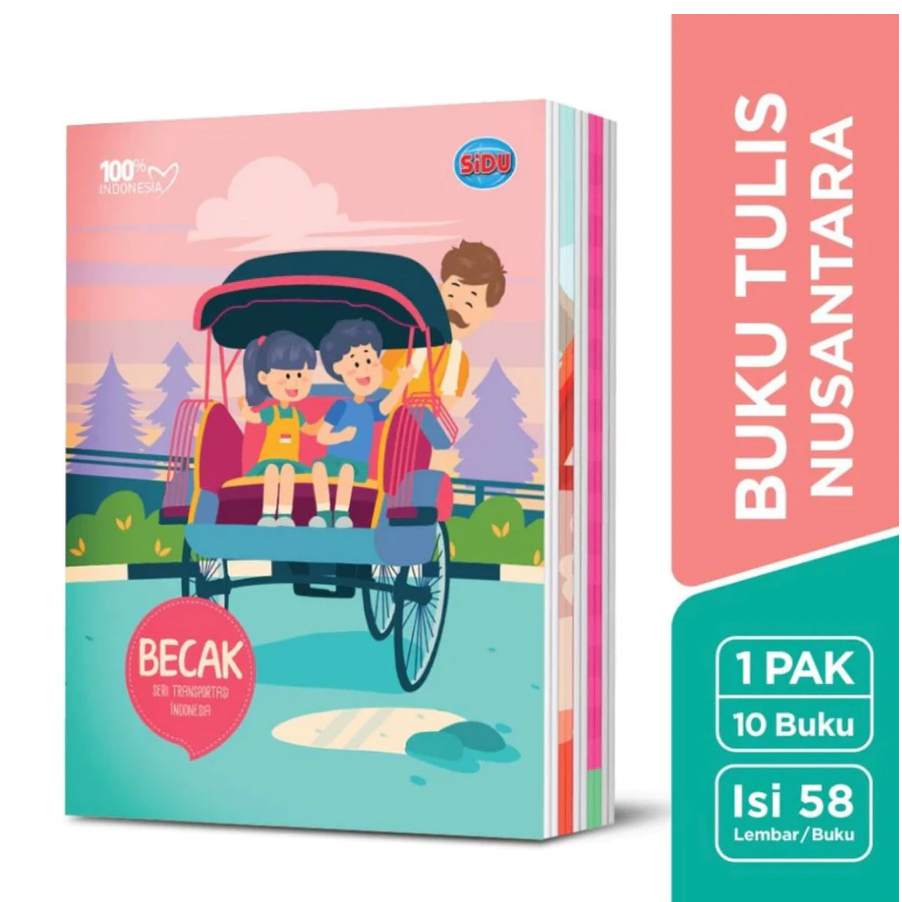 

Buku tulis sidu 58 lembar - 1 PAK / ISI 10 BUKU TULIS/Buku Tulis SIDU 58 Lembar ( 1 pack isi 10 pcs) harga murah