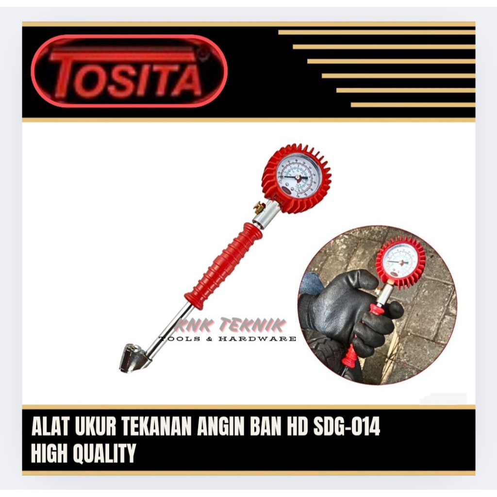 Alat Ukur Tekanan Angin Ban Alat Cek Tekanan angin Ban Mobil Truk 170psi Tosita