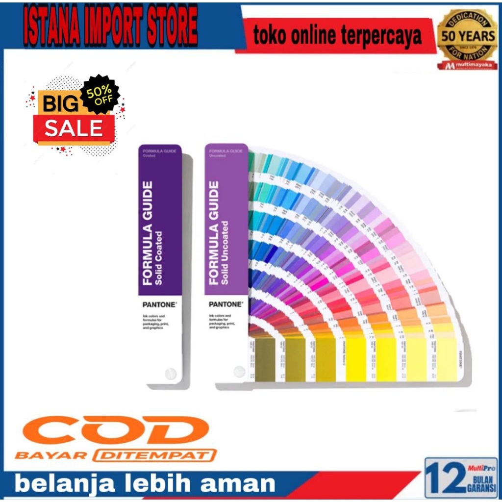 

PANTONE Color Guide Card International Standard Matte Warna
