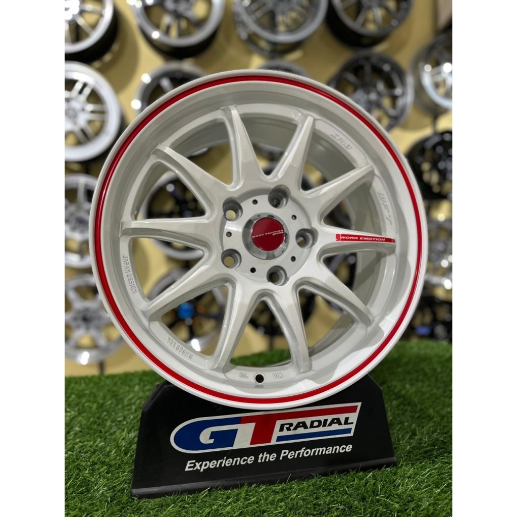 velg work zr10 r16 white pcd 5x114 kondisi baru