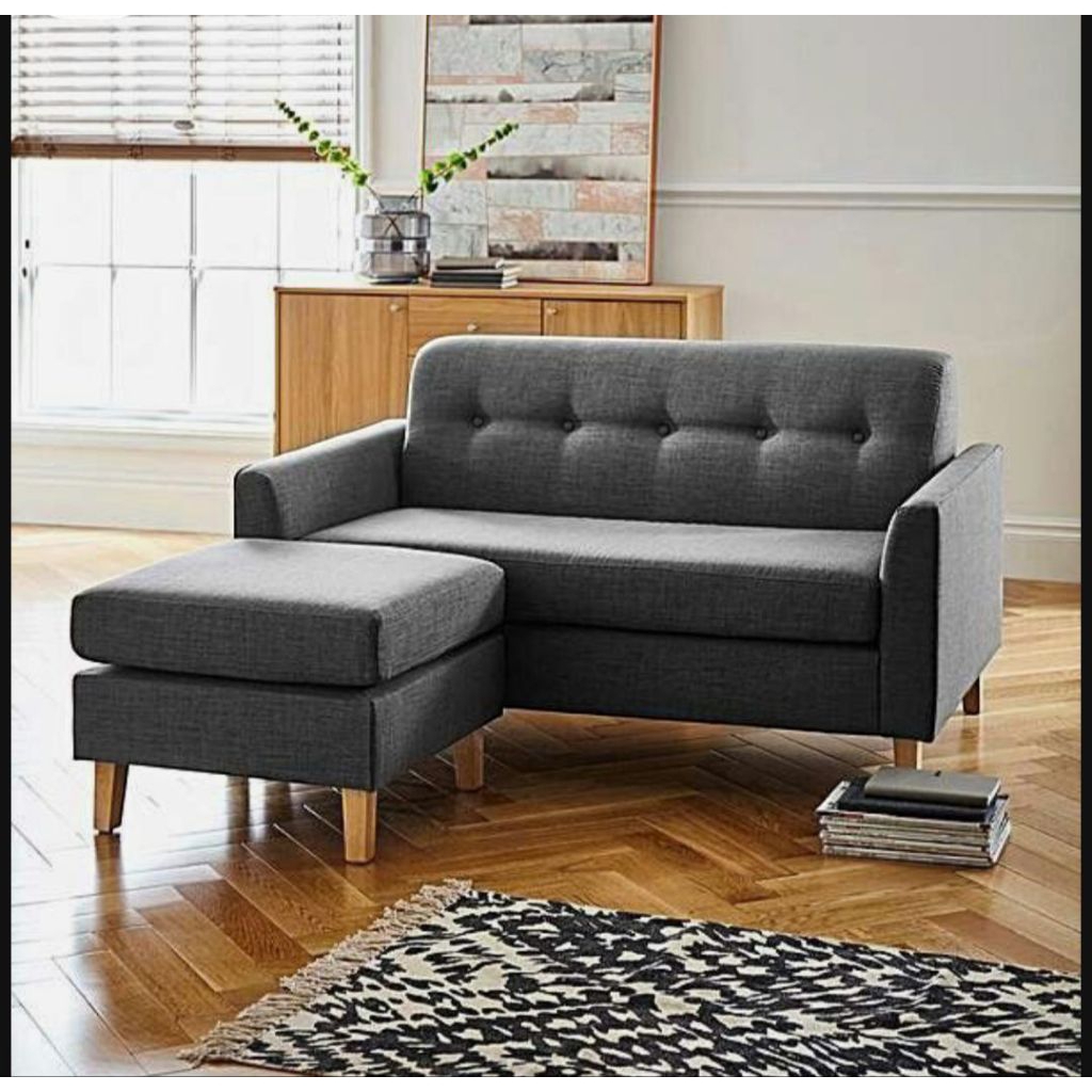 sofa L minimalis apartement