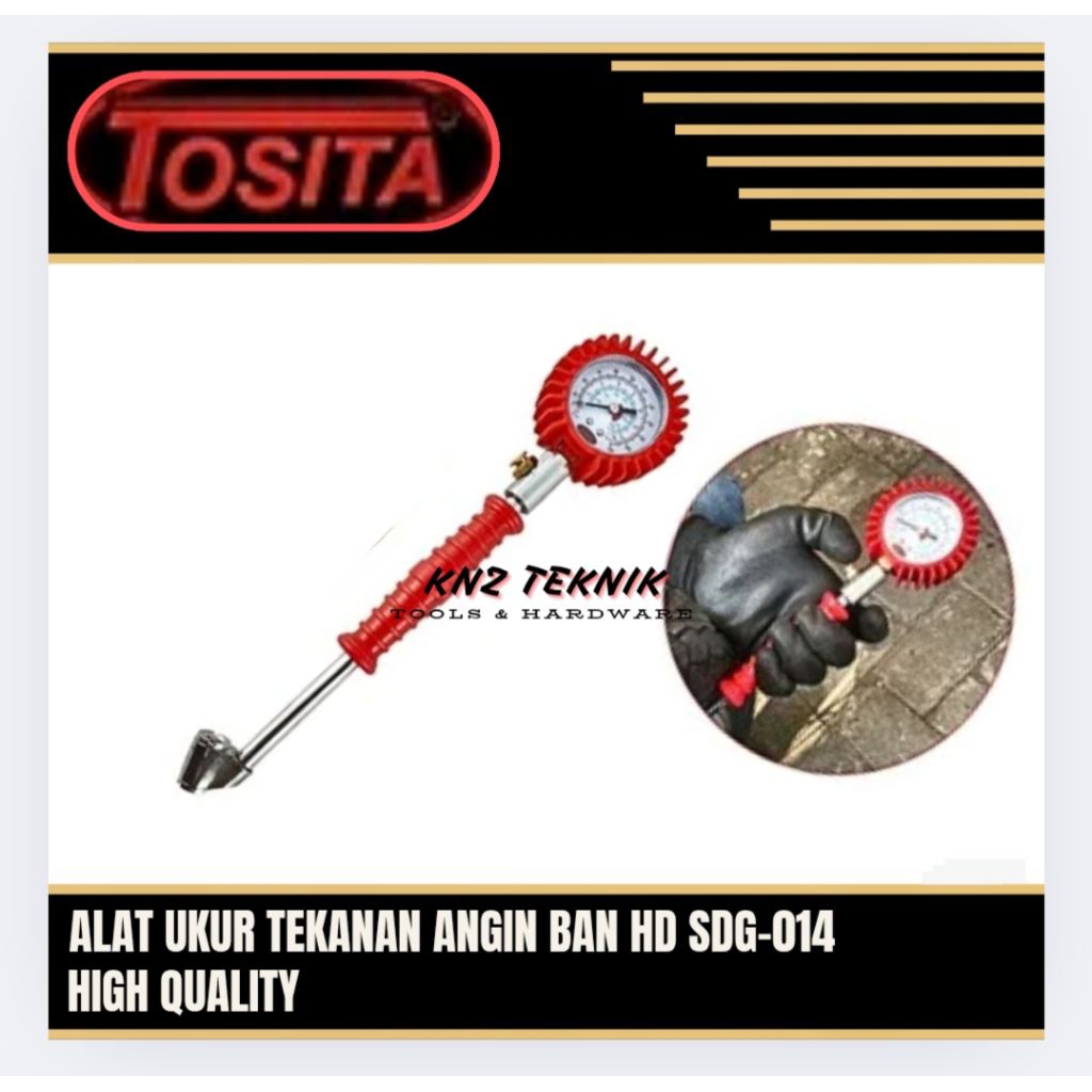 Alat Ukur Tekanan Angin Alat Mengukur Angin Ban Mobil Motor Truk 170psi Tosita