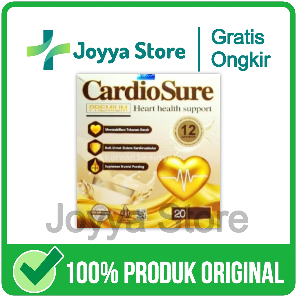 

Paket Murah Cardiosure Susu Obat Hipertensi Darah Tinggi Kolesterol Asam Urat Original Asli