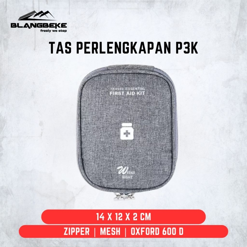 Tas Perlengkapan Obat P3K Travel dan Camping First Aid Kit Bag - D1018