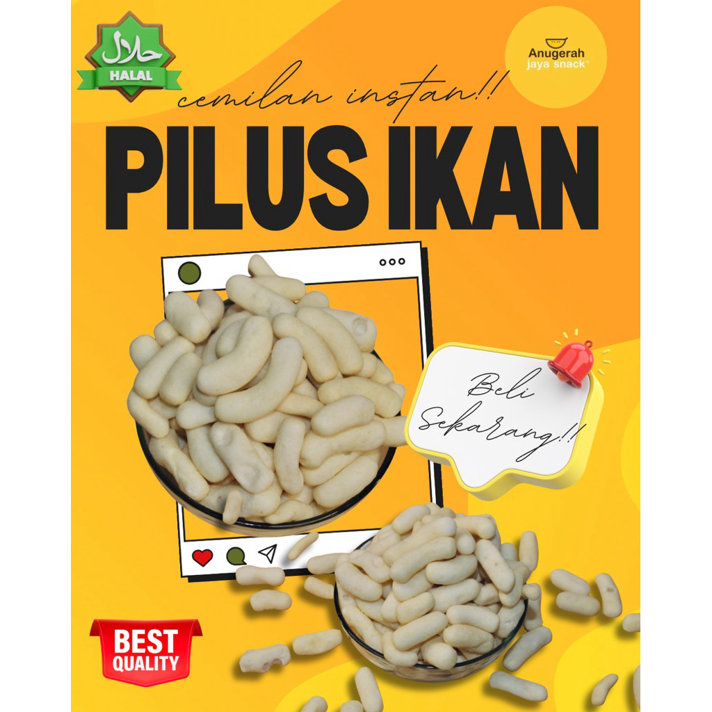 

Pilus Kapsul Ikan Tenggiri Sarinah 500gr - 1 Kg Cemilan Snack Kiloan Makanan Ringan