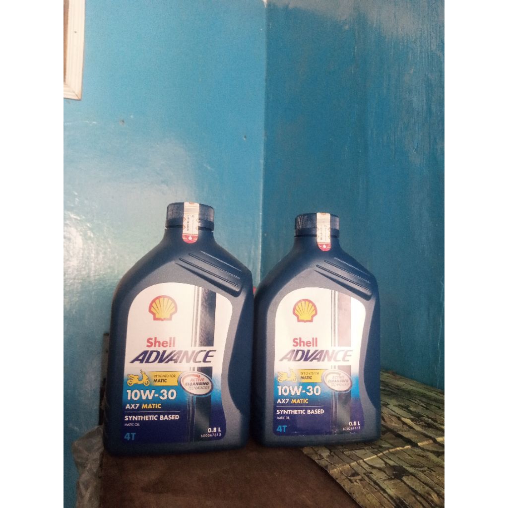 oli shell ax7 advance 10w-30 matic