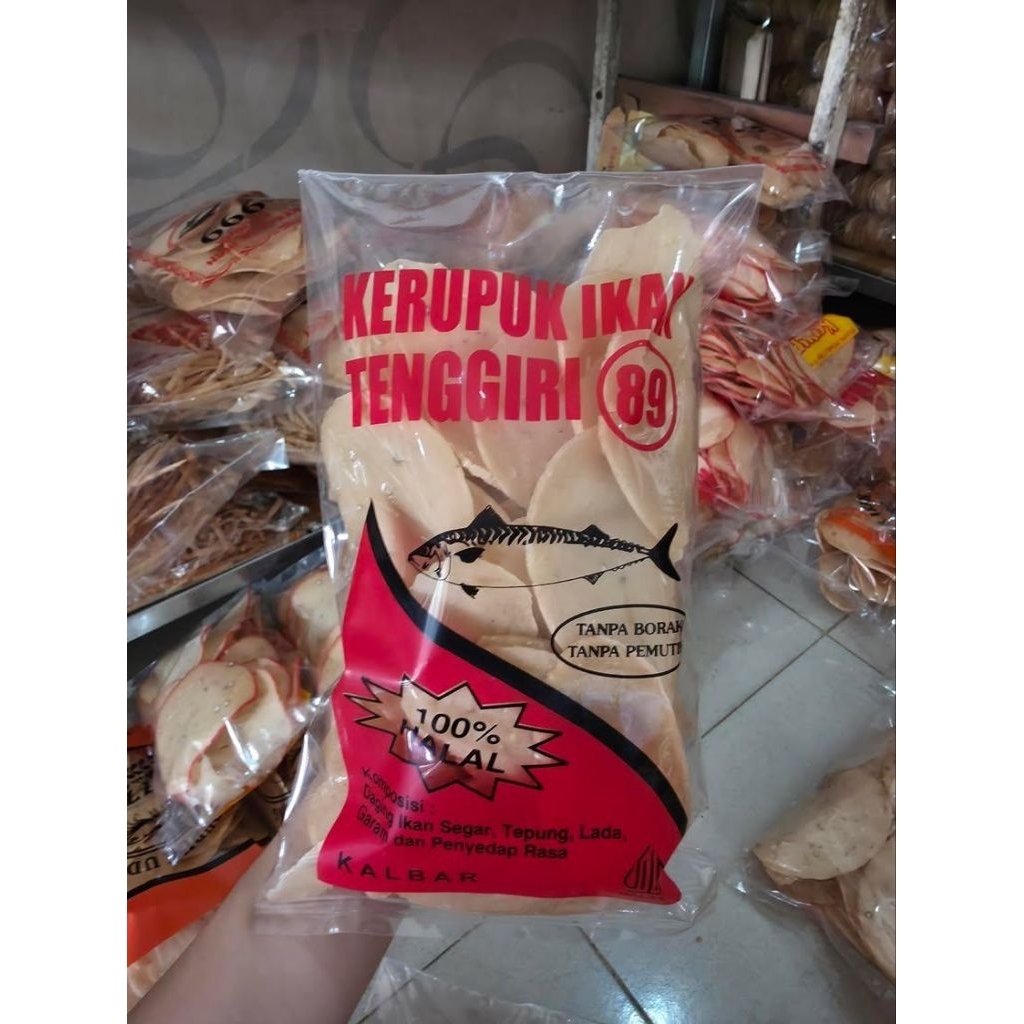 

Kerupuk ikan tenggiri 89 Pontianak 500 gram 400 gram Cemilan Keripik - Kerupuk Ikan Pontianak - Keping susun & Keping