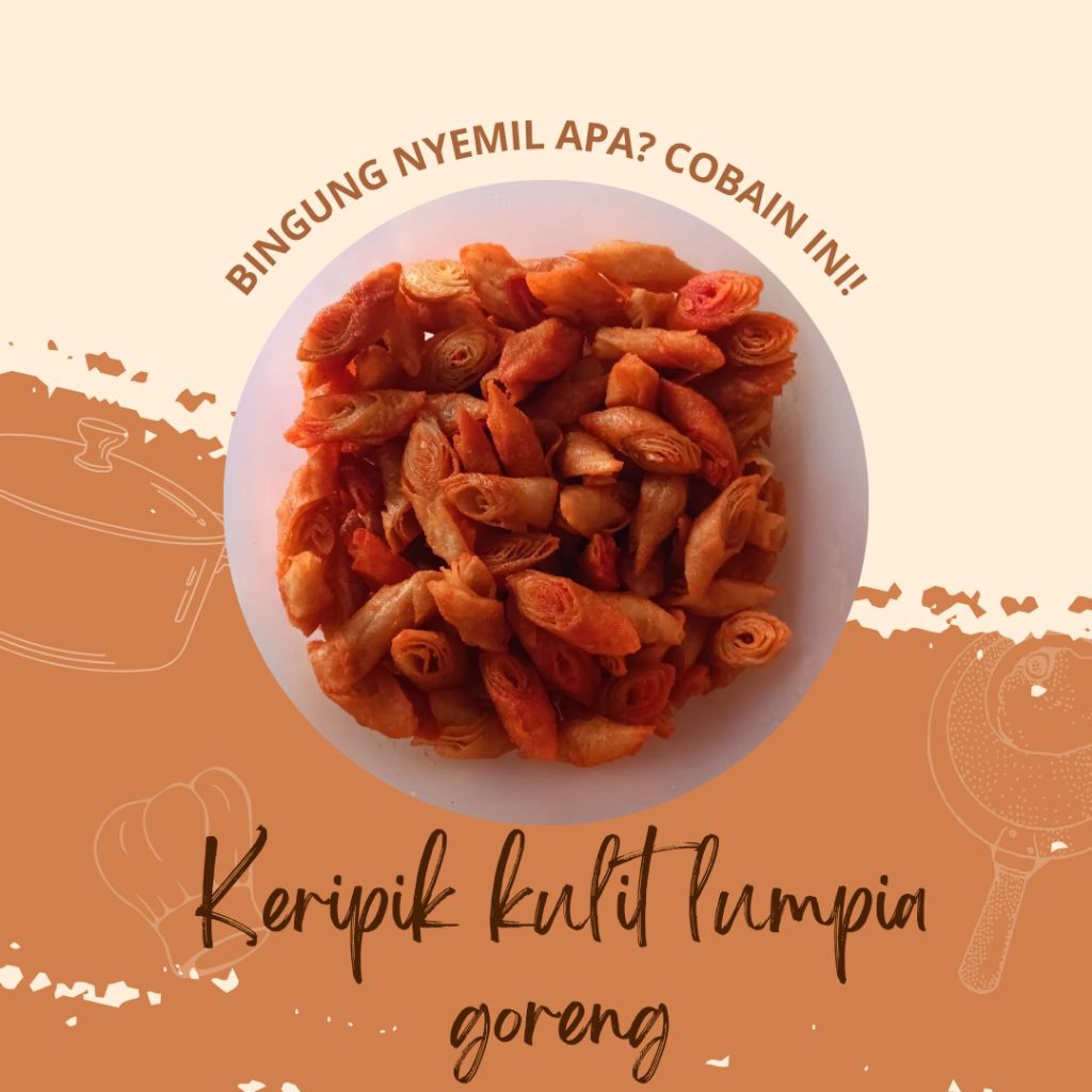 

Keripik Kulit Lumpia Goreng 150 gram & 250 gram | Lumring Lumpia Kering