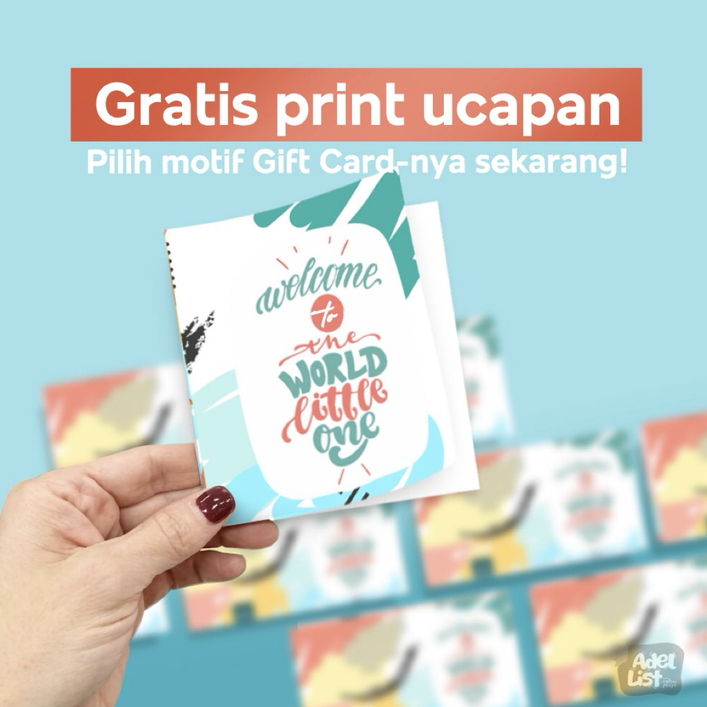 

Gift Card Welcome To The World Little One GC005