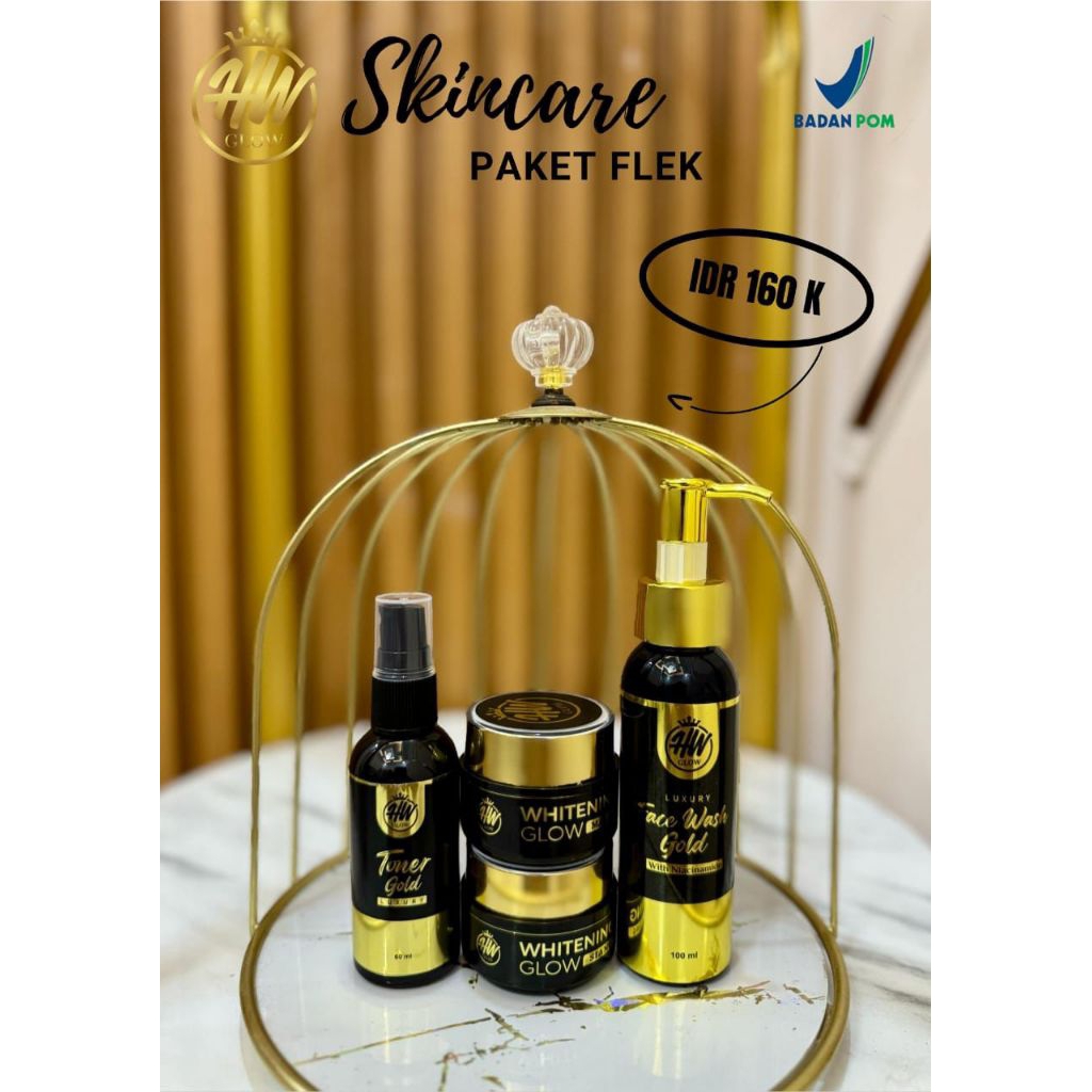 HW GLOW SKINCARE PAKET FLEK