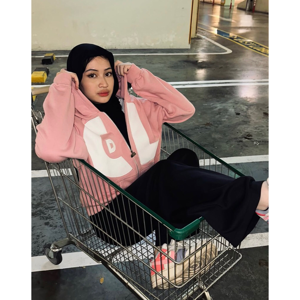 CDL ZIP HOODIE PINK