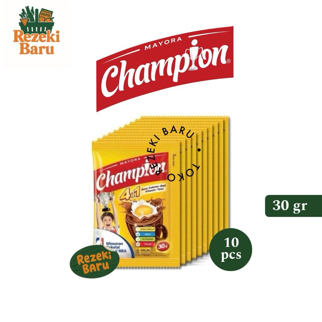 

ENERGEN CHAMPION RASA COKLAT 10x30gr