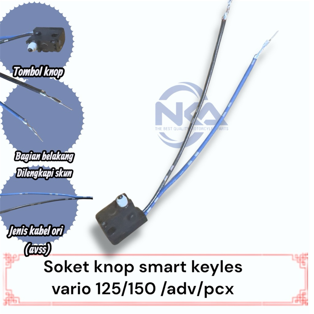 tombol soket push on/off knop keyless switch on/off knop keyless vario pcx adv beat f1 esp