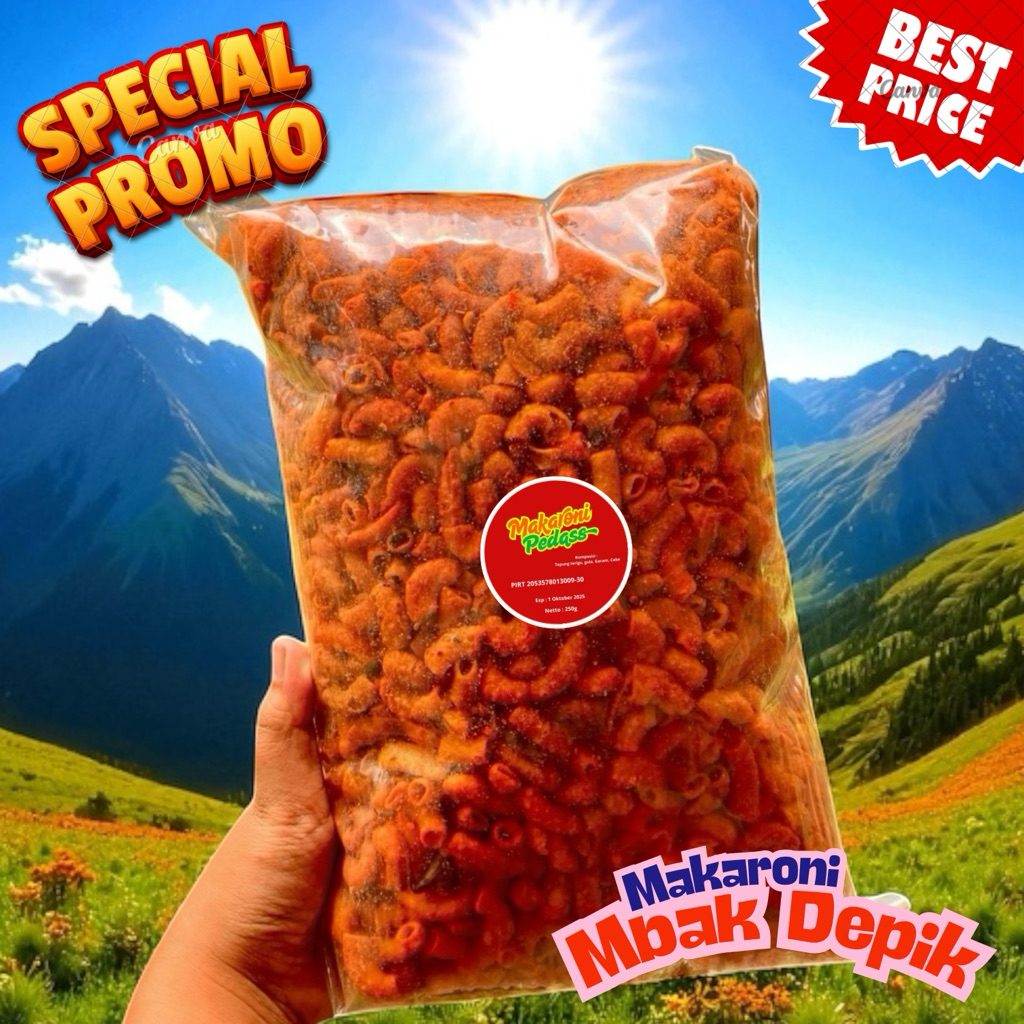 

Makaroni Pedas – 250g Buat yang Berani Aja!