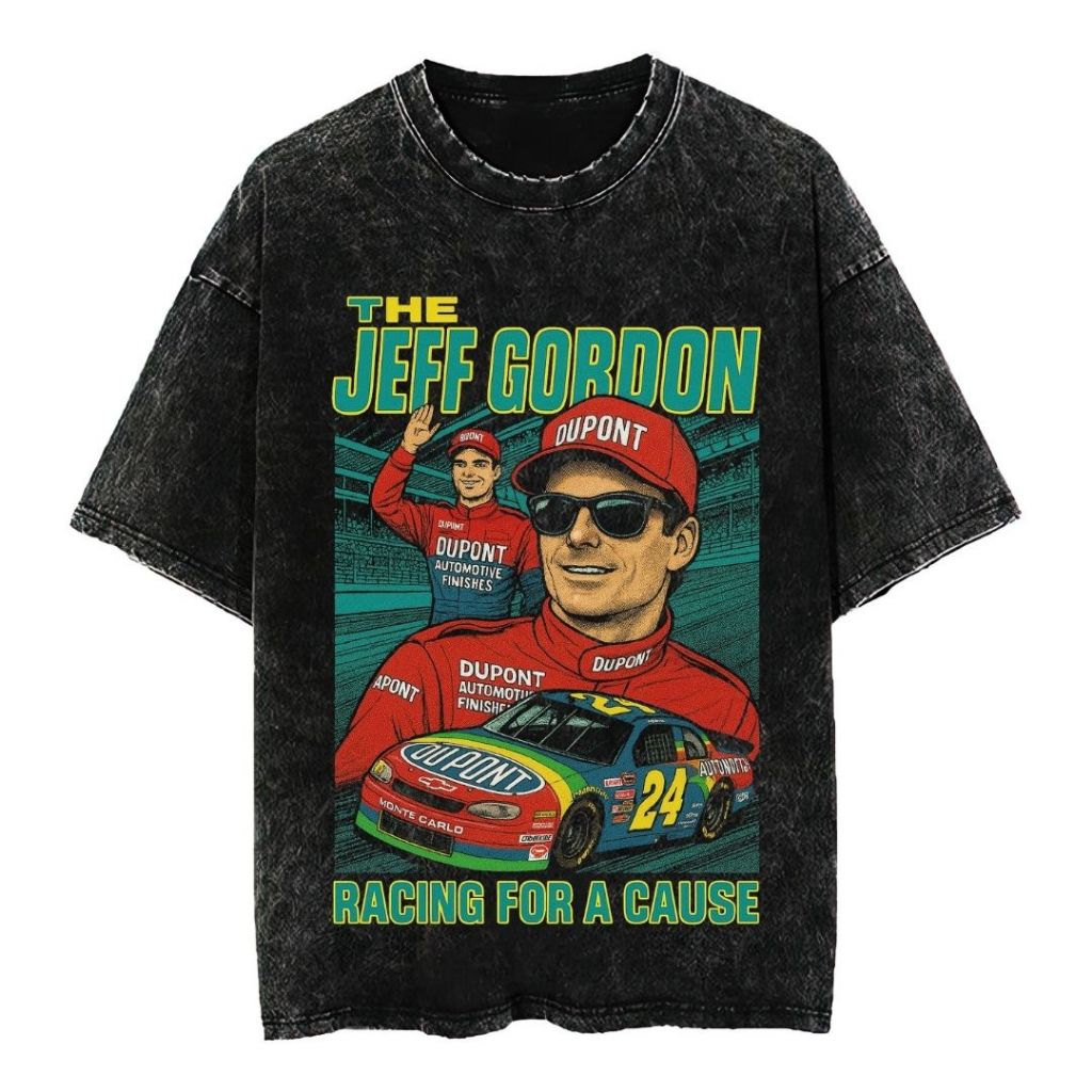 Psycho Crucify "Jeff Gordon" Oversized T-Shirt | Stone Wash | Kaos Oversize | Vintage | Atasan | Kao