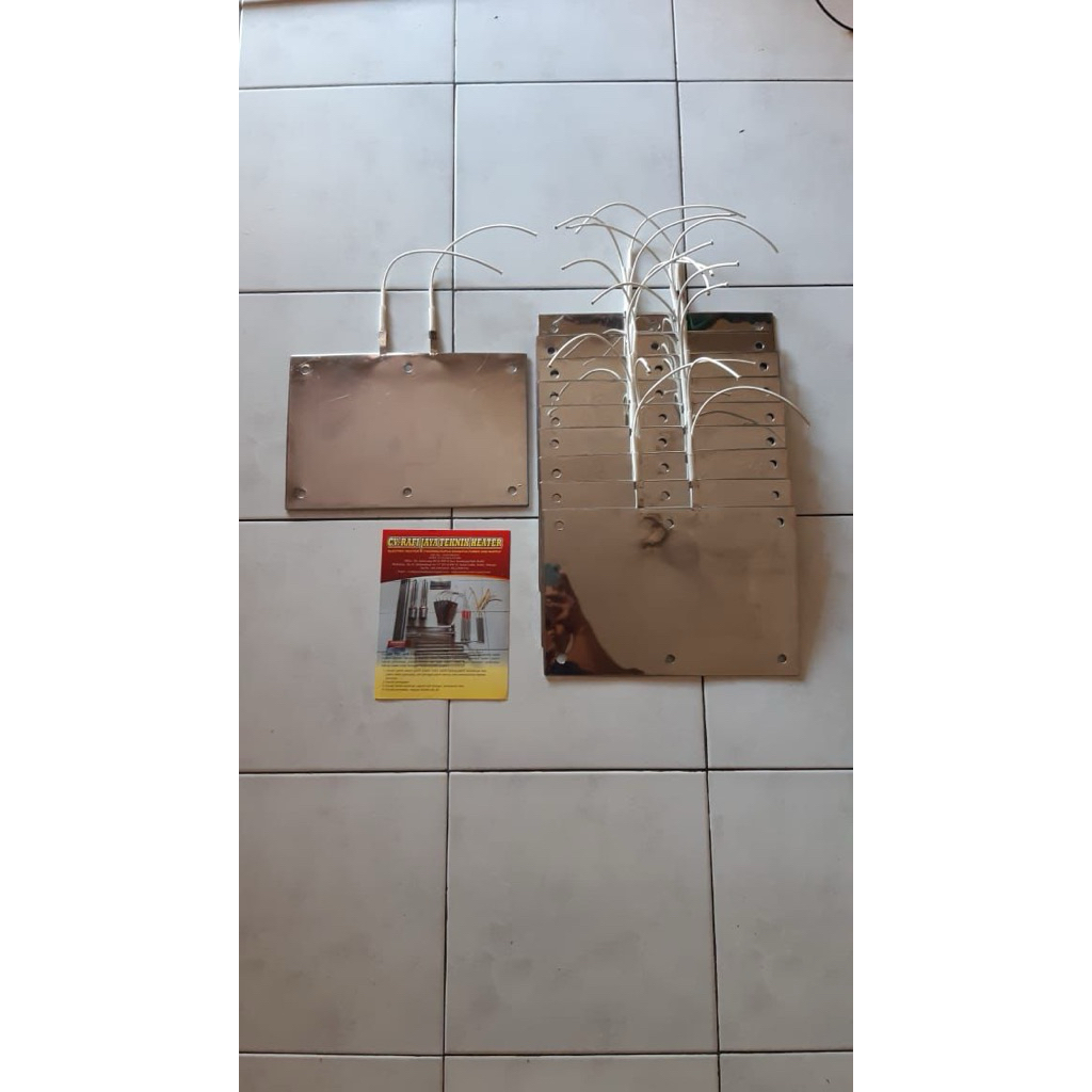 strip heater 40 x 60 cm pemanas udara pemanas plat