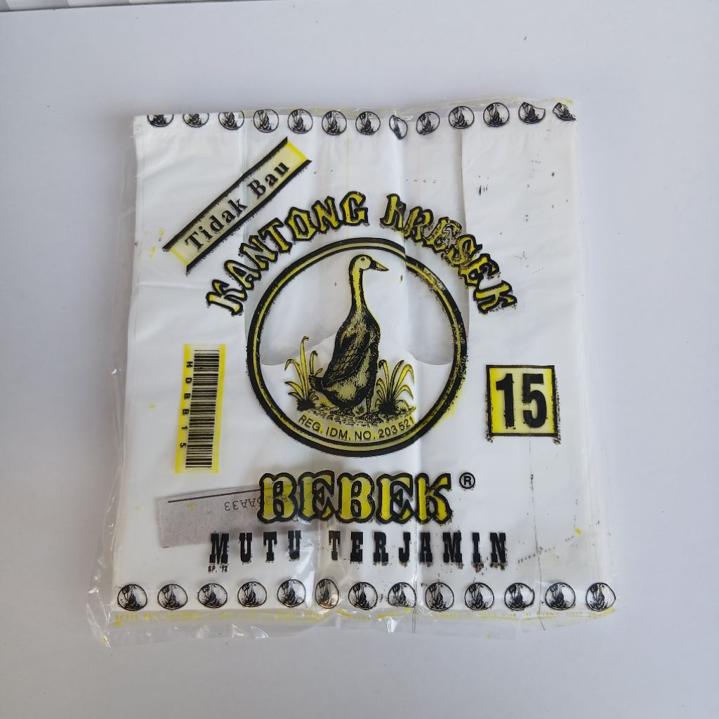 Kantong Kresek Cap Bebek Warna Putih - Kresek 15 24 26