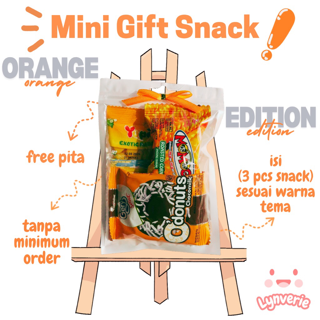 

MINI GIFT SNACK || ORANGE EDITION || HAMPERS KEKINIAN