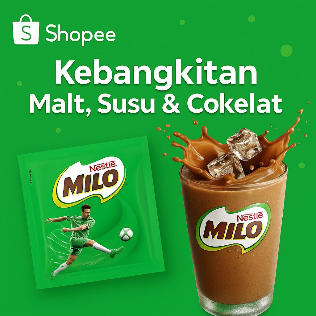 

MILO Minuman Energi Cokelat Sachet 22g – Segar & Bikin Semangat!