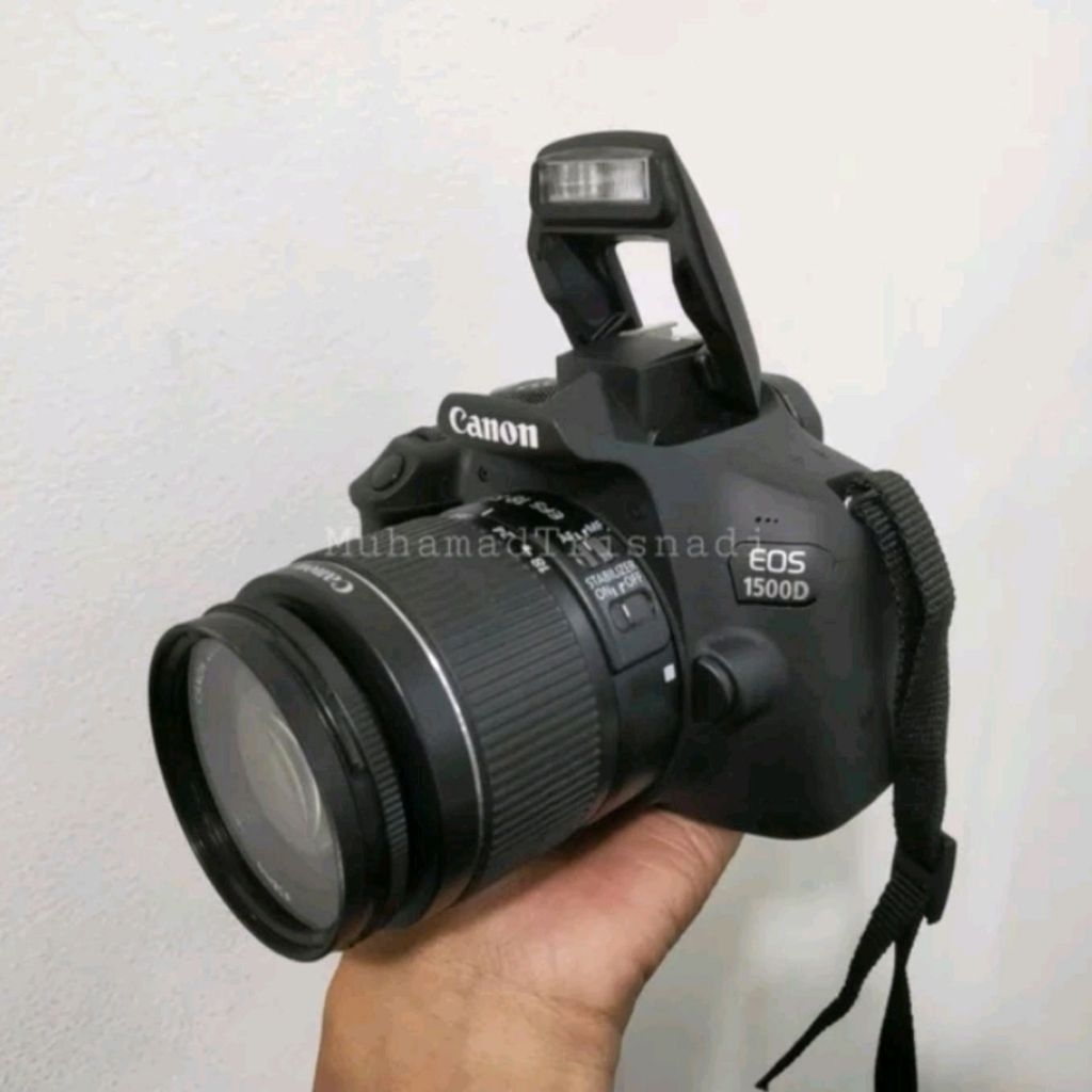 Camera Kamera DSLR Canon 1500d Lensa 18-55mm Hitam Mulus Murah