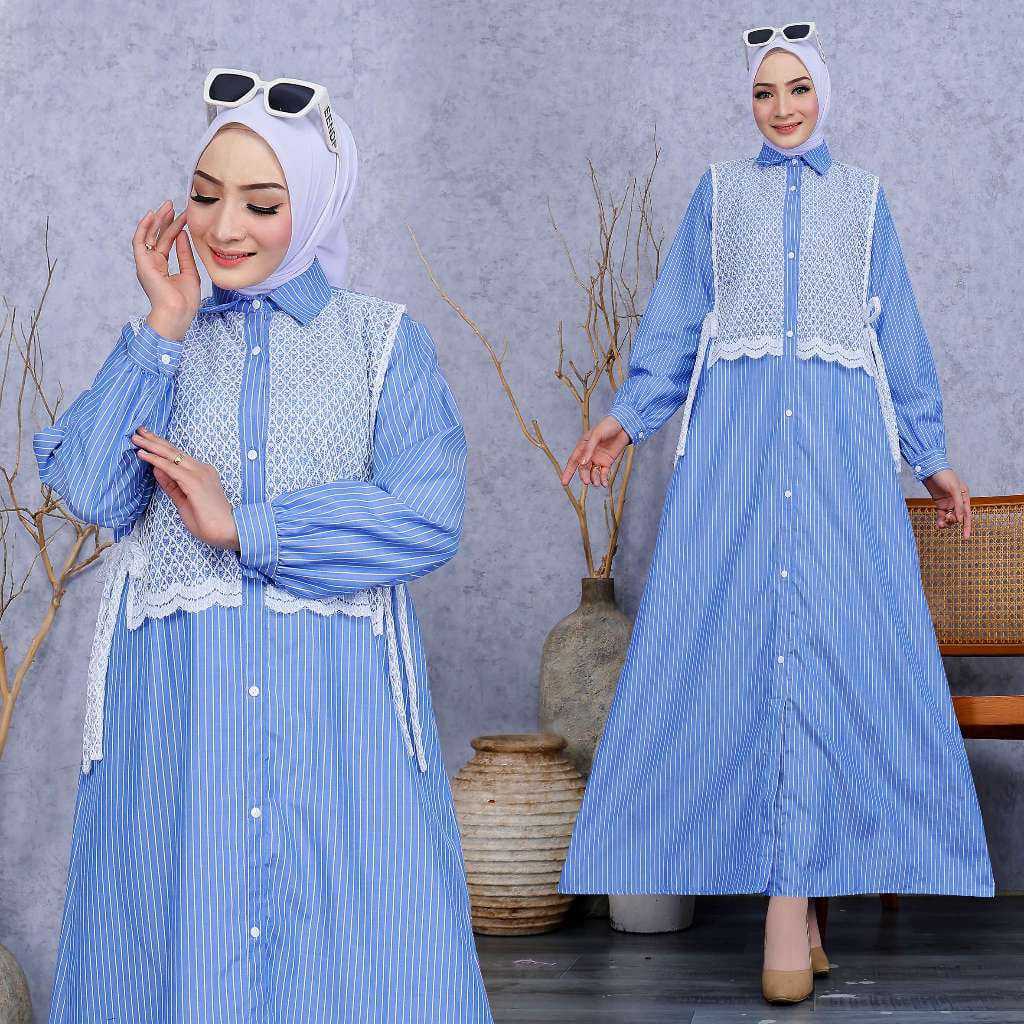 TERBARU MIDI DRESS MUSLIMAH GAMIS SALUR TERBARU 2025 ZARA MIDI DRESS ROMPI MOTIF BUNGA KATUN SALUR