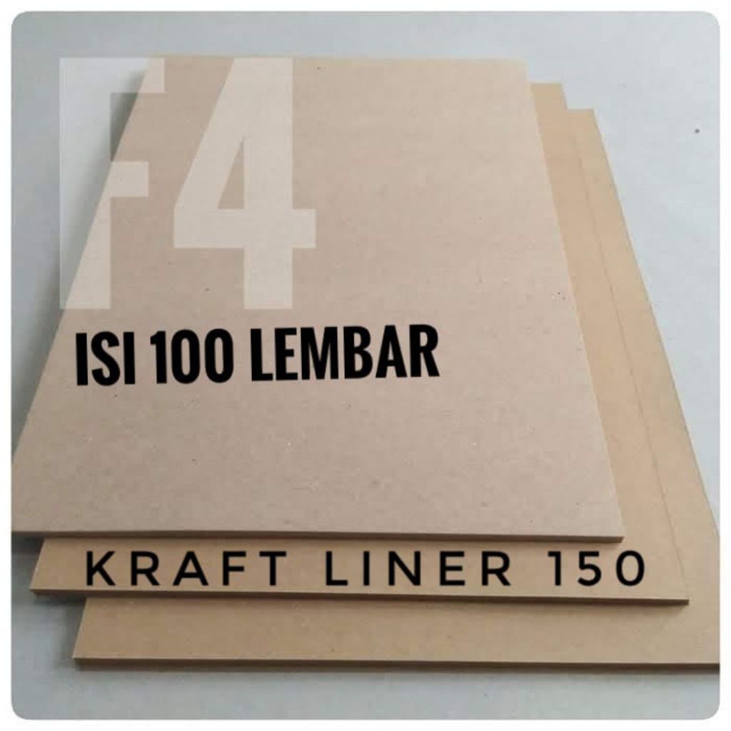 

1 Pack Kertas Samson / Kertas Coklat / Kertas Kraft Liner 150 gsm Ukuran F4 / Folio 21,5 cm x 33 cm ( isi 100 lembar)