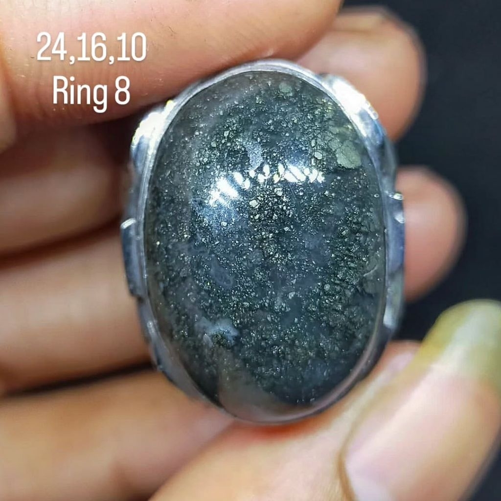 BATU AKIK BADAR PERAK ANTIK (ASLI ALAM)