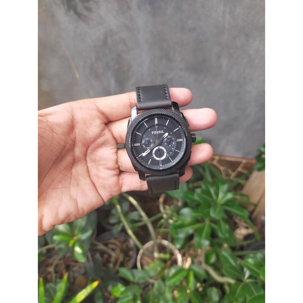 jam tangan Fossil Machine FS4487 chronograph original