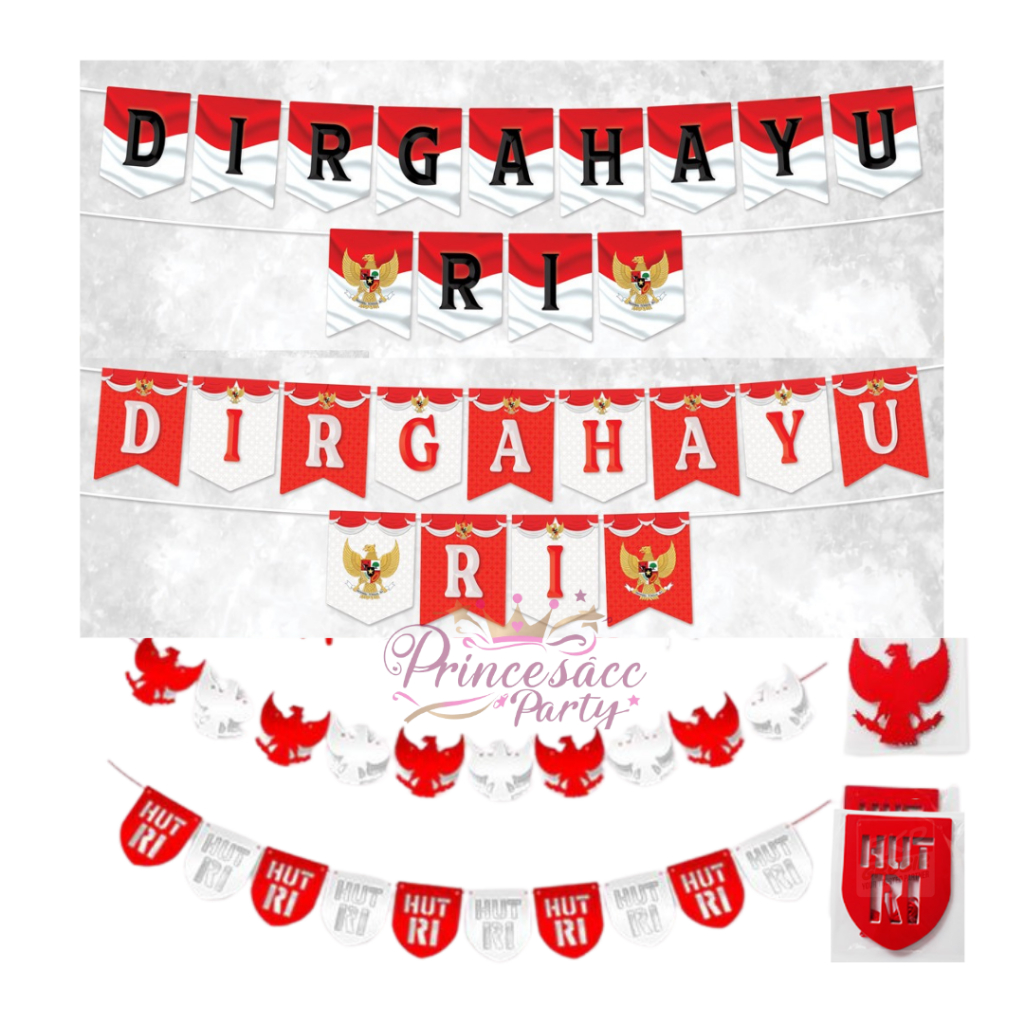 Banner Dirgahayu RI  / Banner HUT RI / Garland HUT RI