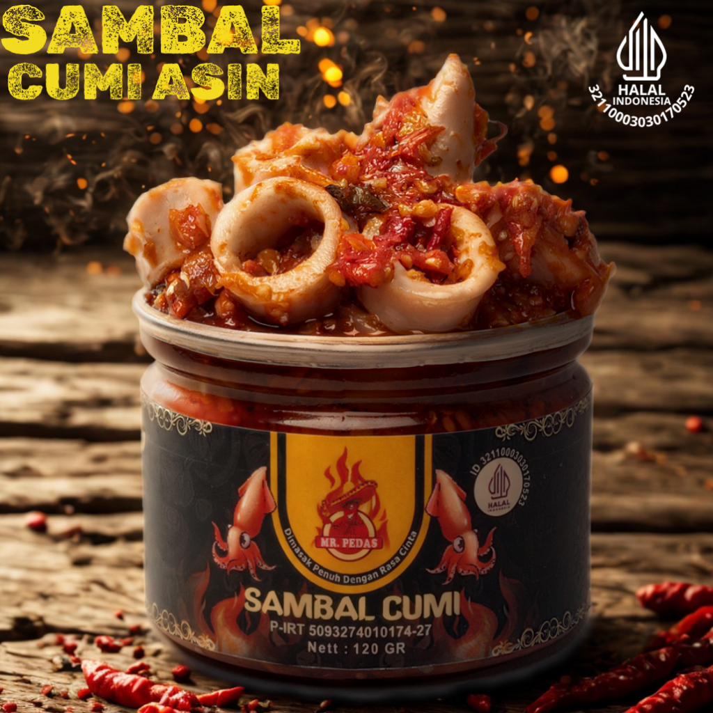 

Sambal Cumi Asin Sambel Mr.Pedas