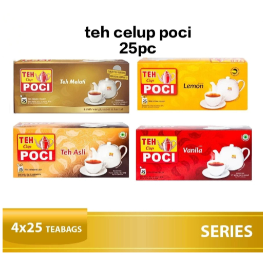 

Teh Celup Cap POCI Varian Aroma Rasa isi 2gr x 25 pcs