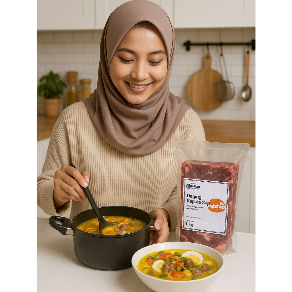 

Daging Kepala Sapi Halal Premium 1kg Segar untuk Soto dan Rawon