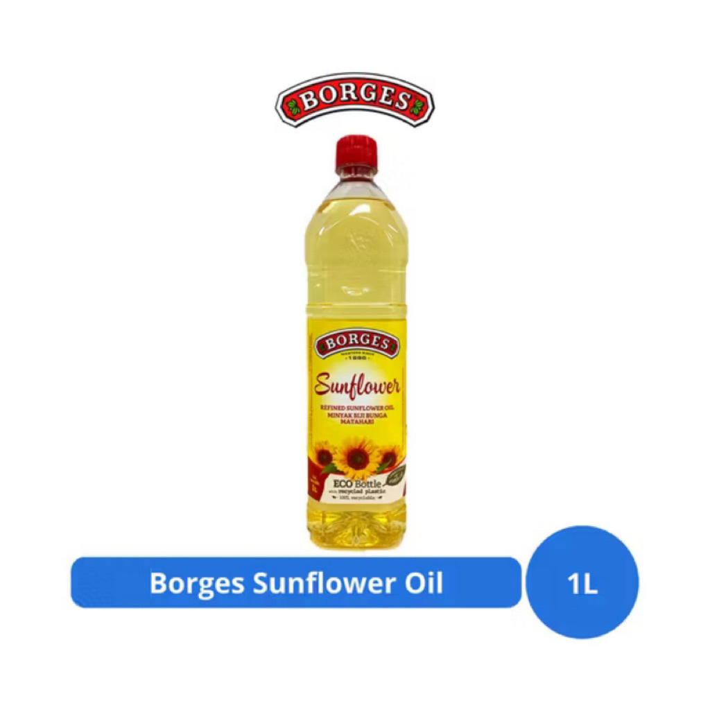 

Borges Sunflower Oil 1L – Minyak Bunga Matahari Sehat untuk Masakan Harian