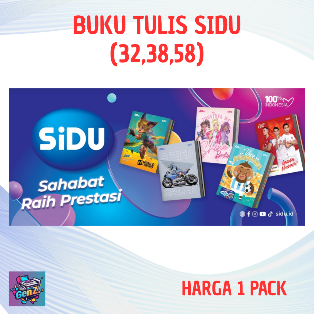 

BUKU TULIS SIDU ISI 32,38 DAN 58